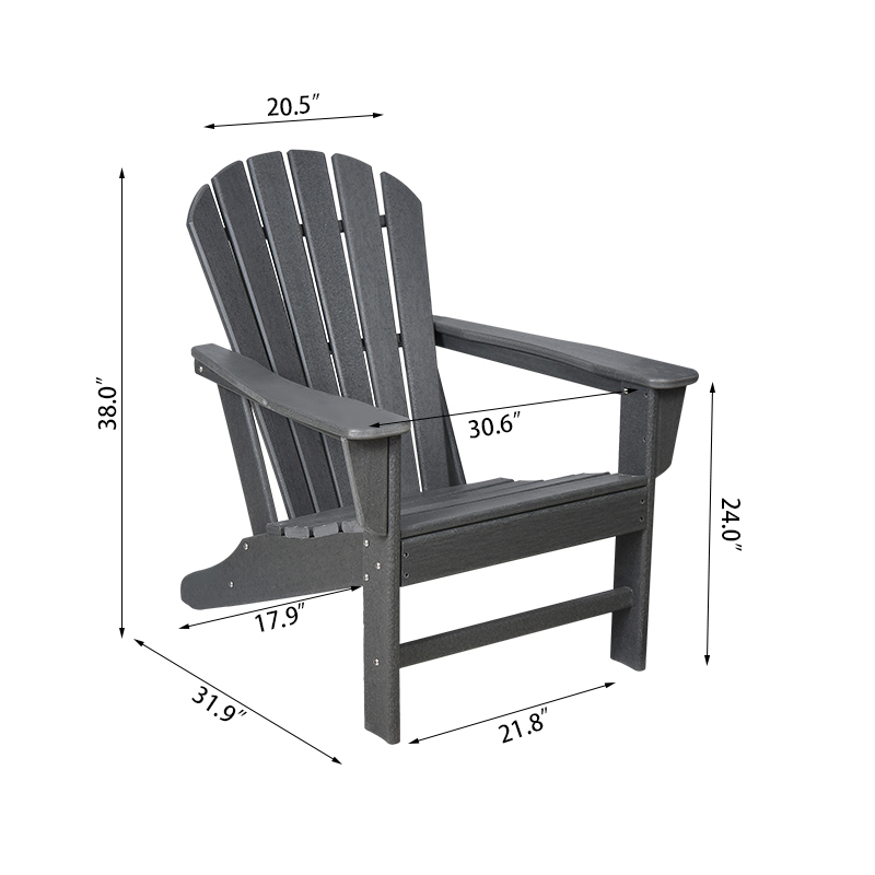 Högt ryggstöd Fix Adirondack stol