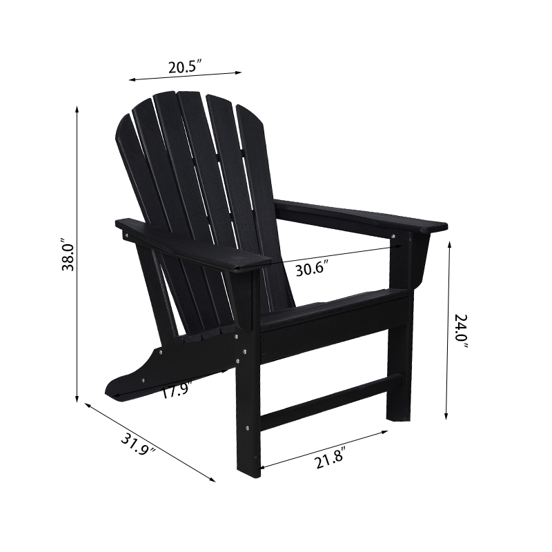 Fixa Adirondack stol och ovalt bordset