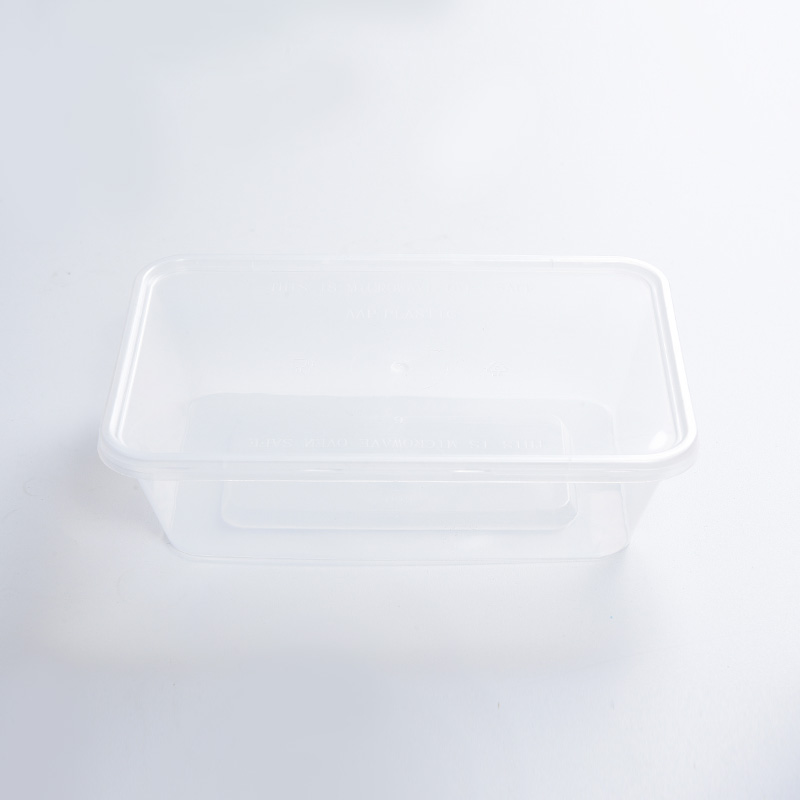 Bärbar läckagesäker plasttransparent matlåda